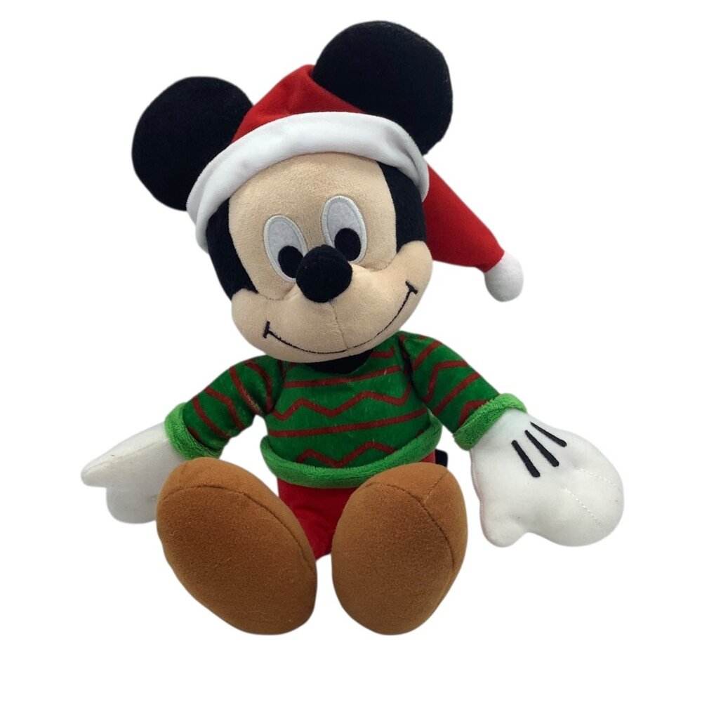 Disney Mickey Mouse Holiday Plush‎ 14" Kohls Cares Christmas Stuffed Toy Doll